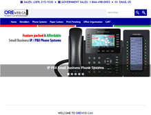 Tablet Screenshot of oreweb.ca
